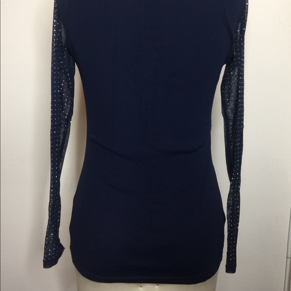 New Michael Kors mesh top w/silver studs - Picture 5 of 6
